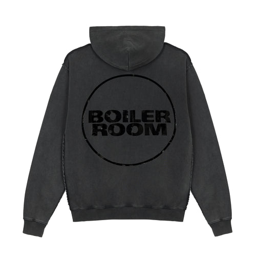 Logo Hood Washed Black