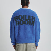 Shaggy Knit Crew Blue