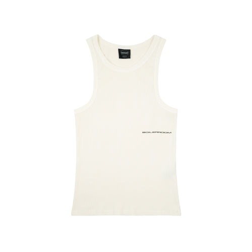 Garment Dyed Ribbed Tank Bone