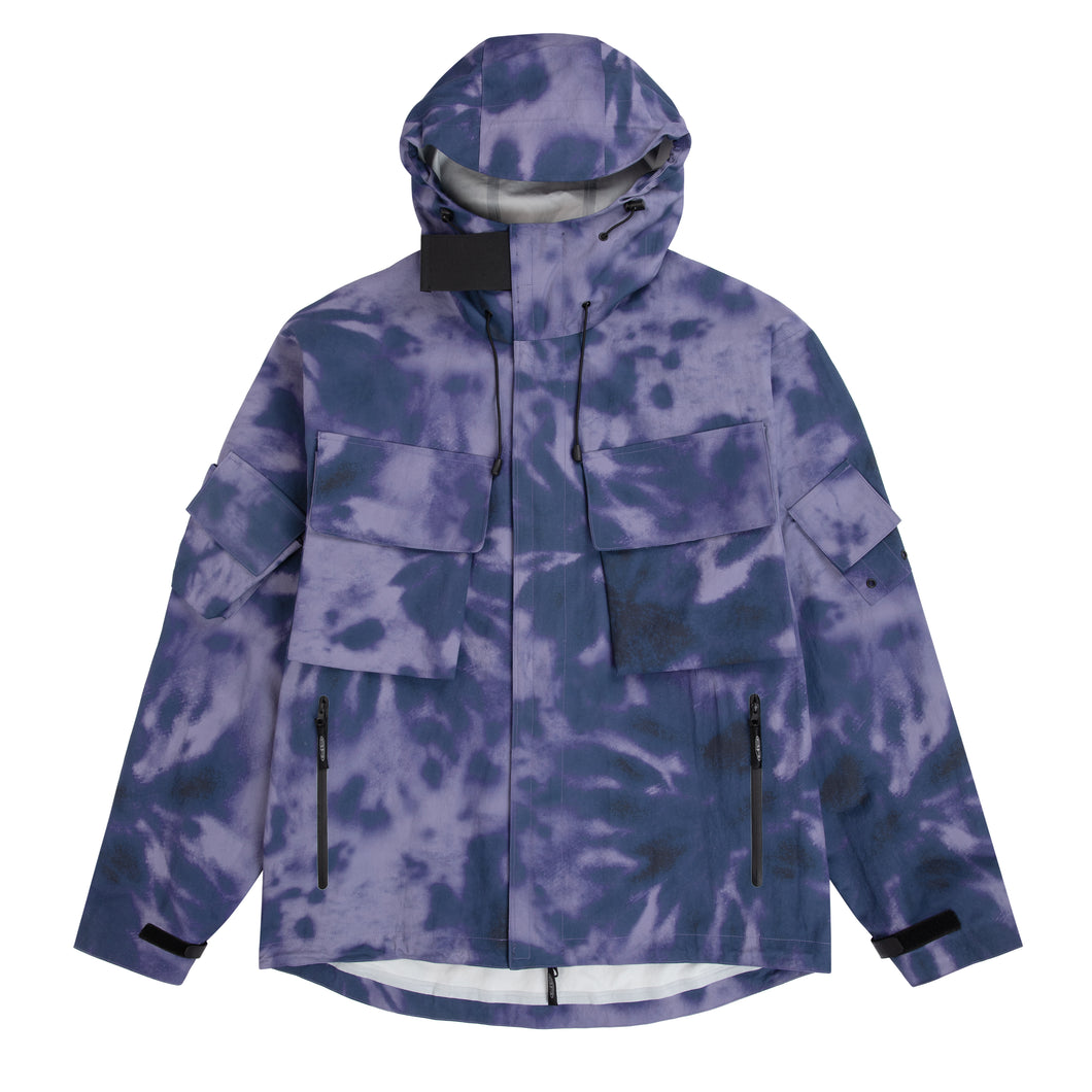 Tie Dye Shell Jacket Purple