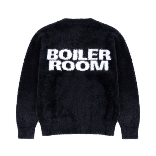 Hairy Cardigan Black