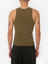 Garment Dyed Ribbed Tank Olive