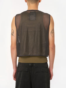 Mesh Cargo Vest Black