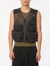 Mesh Cargo Vest Black