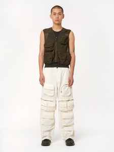 Mesh Cargo Vest Olive