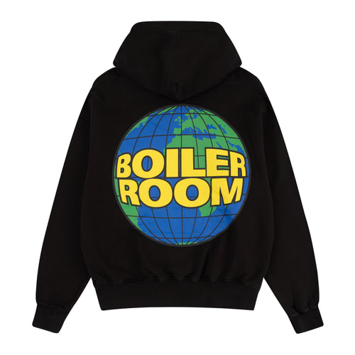 Globe Logo Hood Black