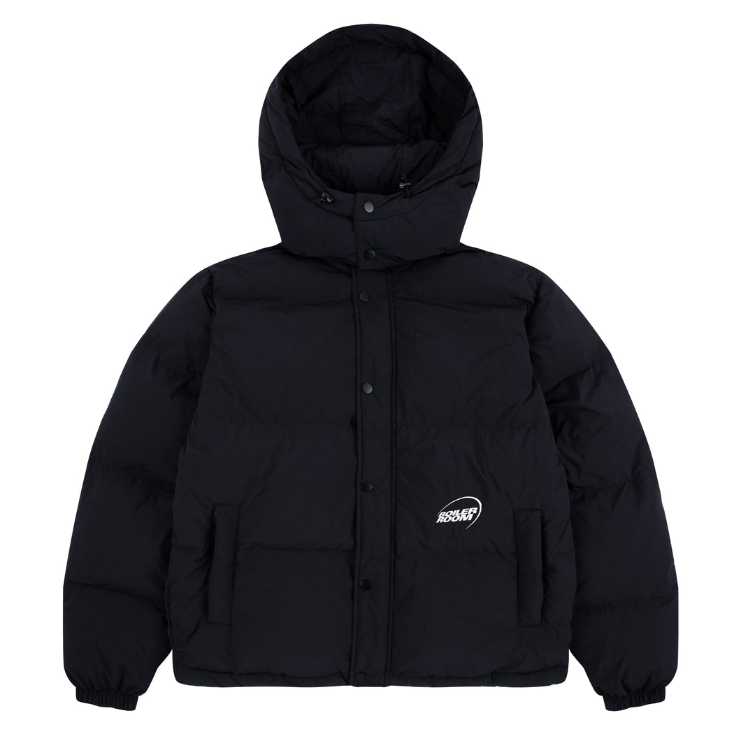 Hooded Puffer Jacket Black