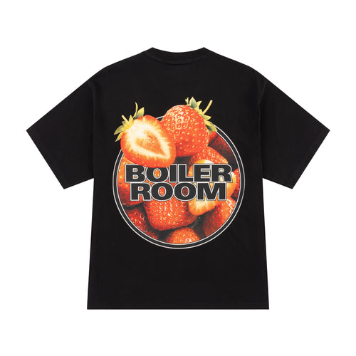 Strawberry Logo T-Shirt Black