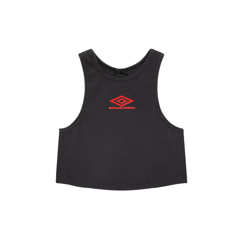 Boiler Room x Umbro Ribbed Vest Top Black