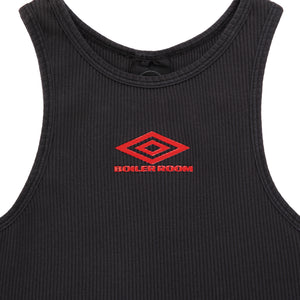 Boiler Room x Umbro Ribbed Vest Top Black