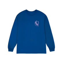 Waved Logo LS T-Shirt Blue